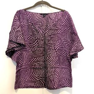 Banana Republic purple printed top